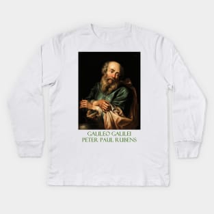 Galileo Galilei (1630) by Peter Paul Rubens Kids Long Sleeve T-Shirt